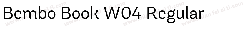 Bembo Book W04 Regular字体转换